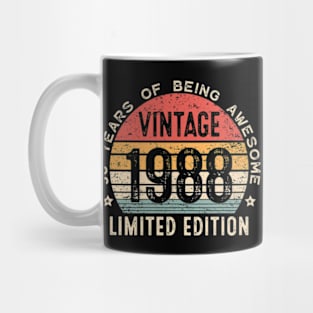 36th Birthday 36 Years Old Man Woman Vintage 1988 Mug